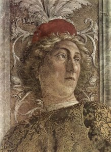 スツェーネのマントヴァにあるカメラデッリスポジイムパラッツォドゥカーレのフレッケンジクルス 作： Andrea Mantegna